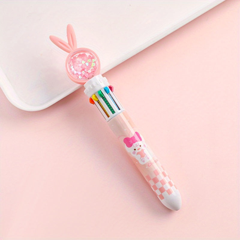 Student 10 Color Ballpoint Pen Cartoon Design