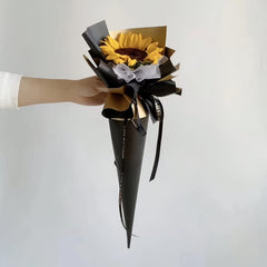 20 Sheets Flower Wrapping Paper Double-sided Matte & Golden Gift Wrap