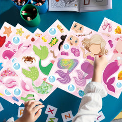 16 Mermaid Stickers for Party Favors Classroom