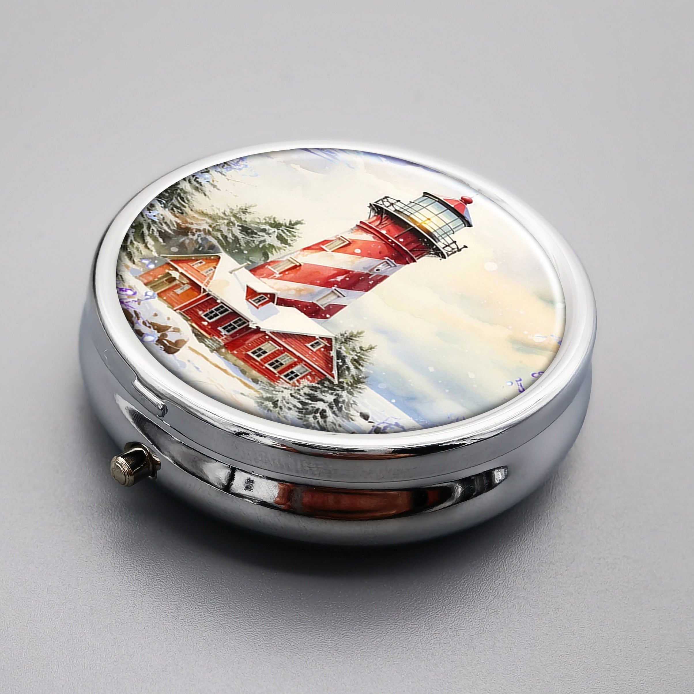 3 Compartment Pill Case Portable Pill Box for Pocket Or Purse