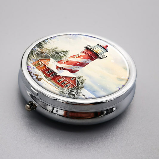 3 Compartment Pill Case Portable Pill Box for Pocket Or Purse