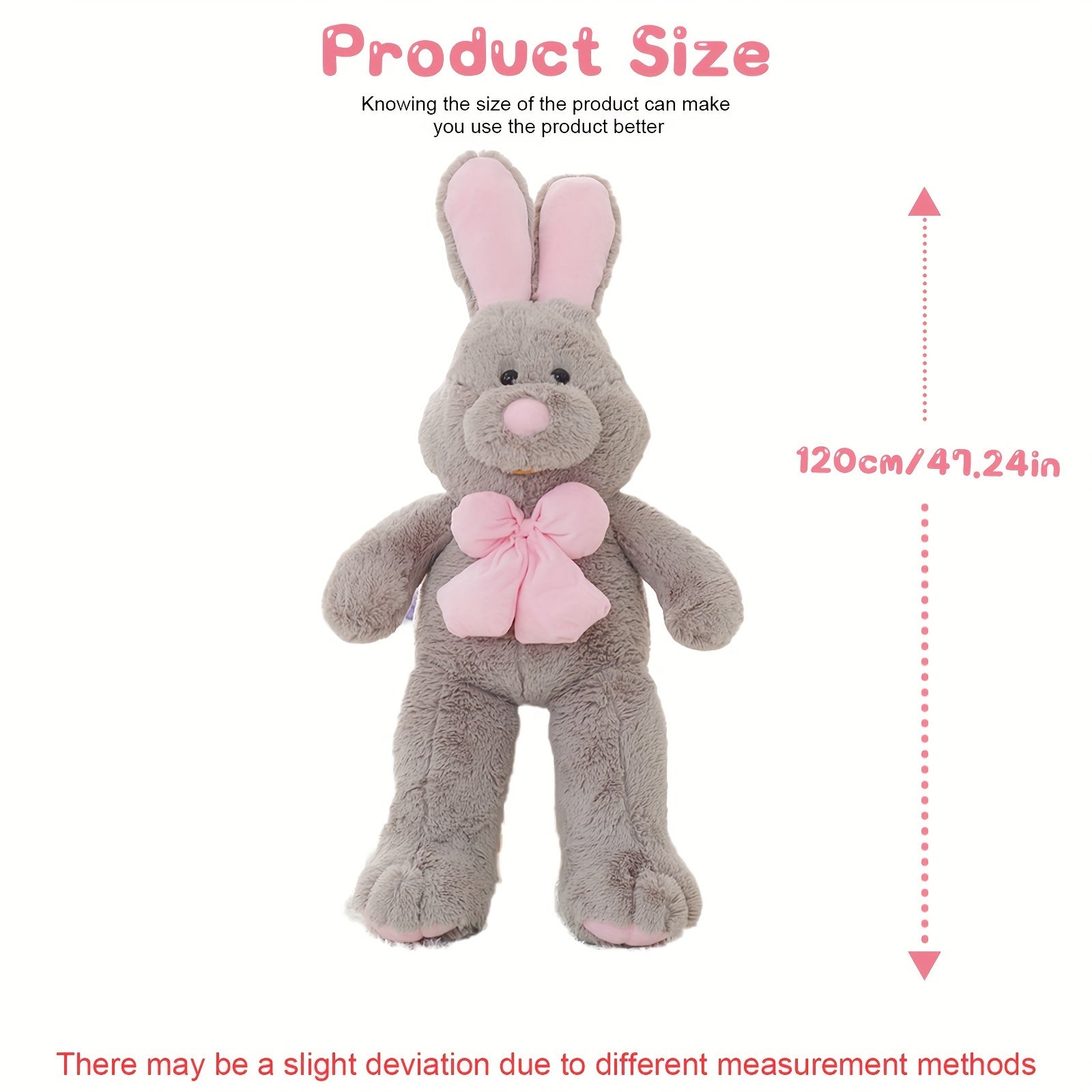 Cute Cartoon Rabbit Plush Toy & Throw Pillow