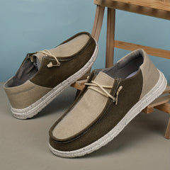 Men's Canvas Shoes Breathable Lightweight Non slip Slip On Shoes Men's Shoes