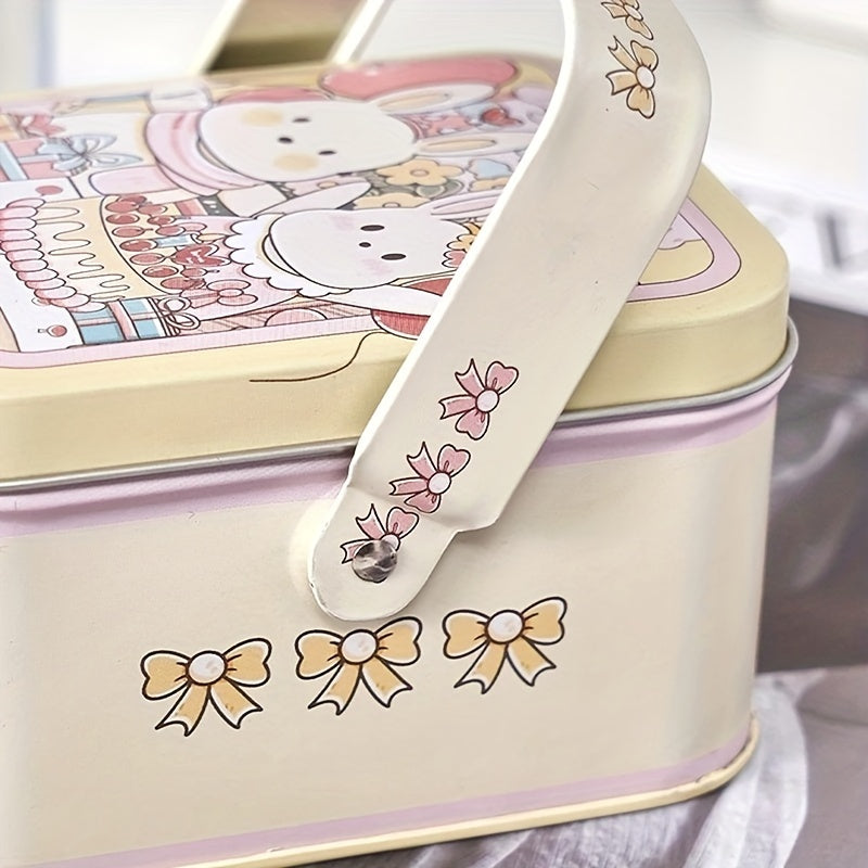 Christmas Rabbit Candy Box Tin Case Wedding