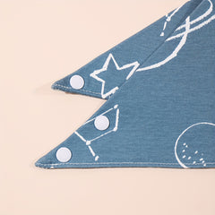 Assorted Cartoon Print Baby Bibs for Boys Girls, Pack of 2, 3, or 5