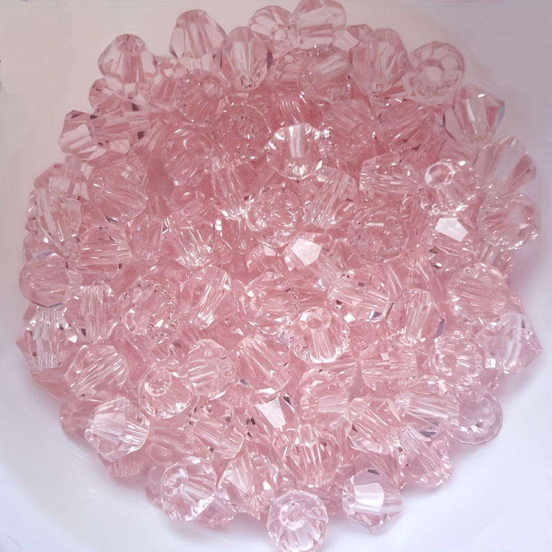 3mm Crystal Rhombus Beads Colored Glass Beads String Bracelet Necklace