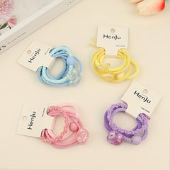 Cartoon Rabbit Hair Tie Female Braided Elastic Band Headwear Hair Accessories