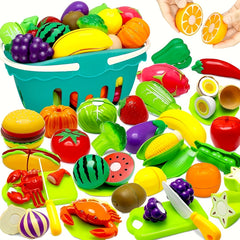 22pcs Cutting Food Playhouse Tools Fruit and Vegetable Toys