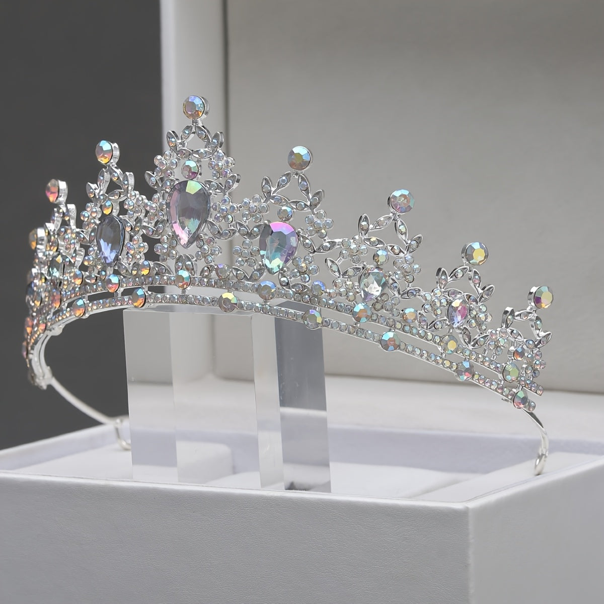 Rhinestone Crown Hair Accessory for Princess Dress Up