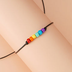 Rainbow Rice Beads Braided Bracelet