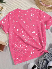 PEACE LOVE KIDLIFE Leopard Print Short Sleeve T shirt Girls Pullover