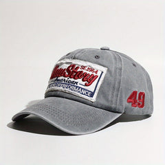 Stary Embroidery Baseball Cap Washed Distressed Patch Summer Sports Hat