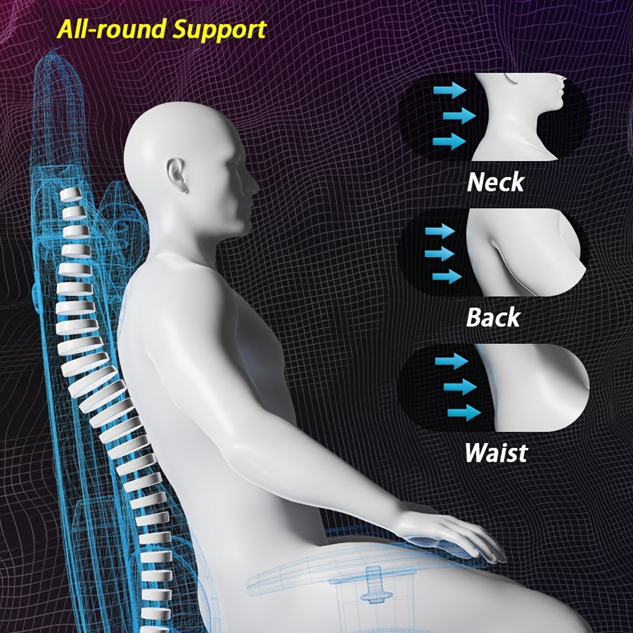 Gaming Chair Computer Chair 360 Swivel Adjustable Height Waist Support