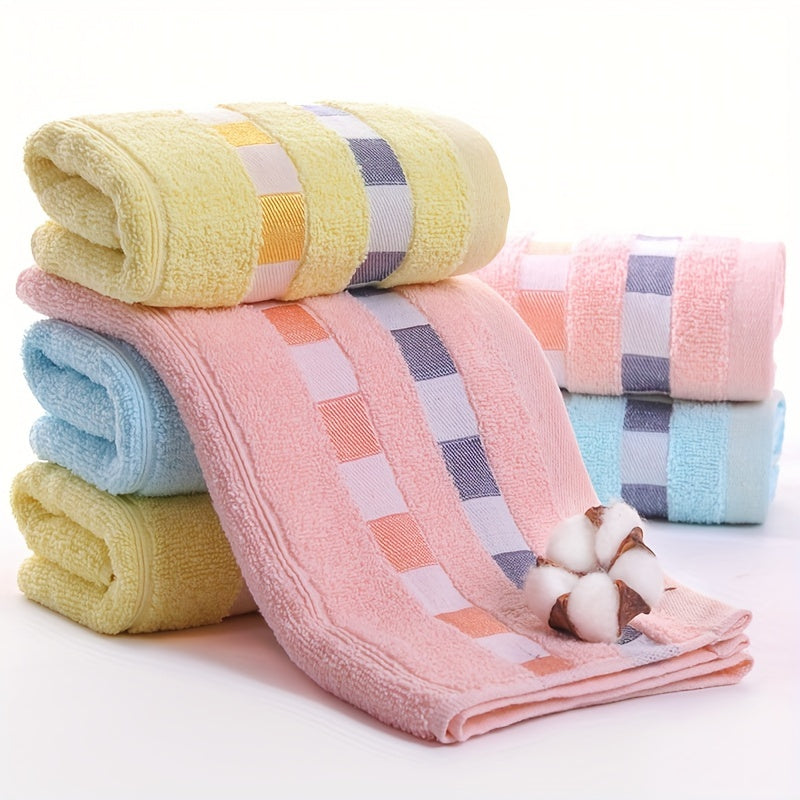 3pcs Absorbent Cotton Face Wash Towel for Adults - Bathroom Accessory