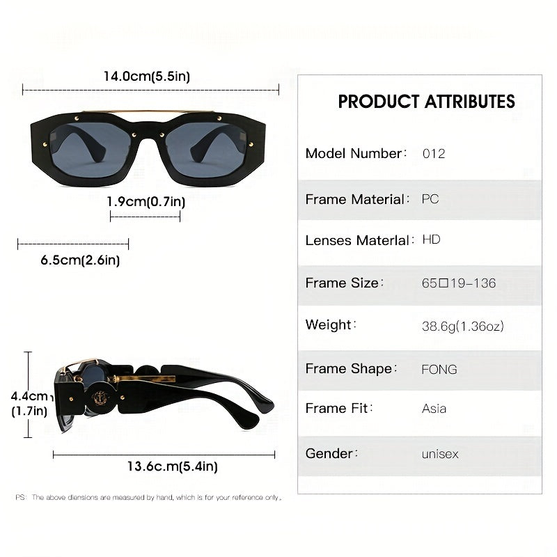 Top Bar Gradient Sunglasses for Beach Party UV400