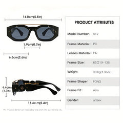 Top Bar Gradient Sunglasses for Beach Party UV400