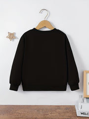 Girls Floral Bear Print Sweatshirt Long Sleeve Top Pullovers