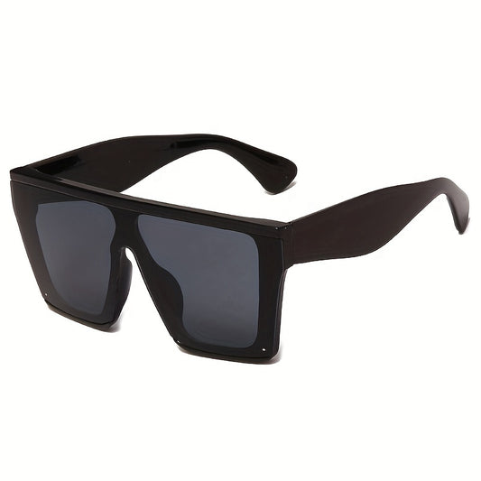 Large Square Sunglasses Flat Top Anti Glare UV400 Summer Beach Travel