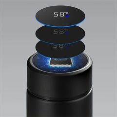 Insulated Water Bottle With Temperature Display 500ml