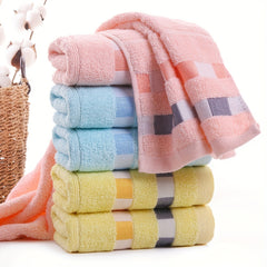 3pcs Absorbent Cotton Face Wash Towel for Adults - Bathroom Accessory
