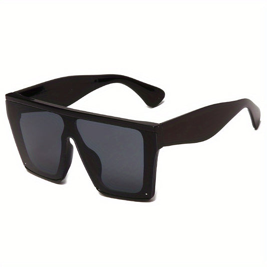 Large Square Sunglasses Flat Top Anti Glare UV400 Summer Beach Travel