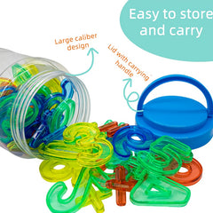 60pcs Colorful Numbers Set Educational Toy for Learning and Classroom