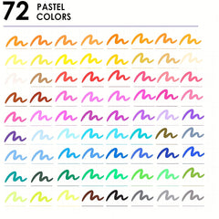 Artist Pen Set 72 Colors Dual Brush Art Markers