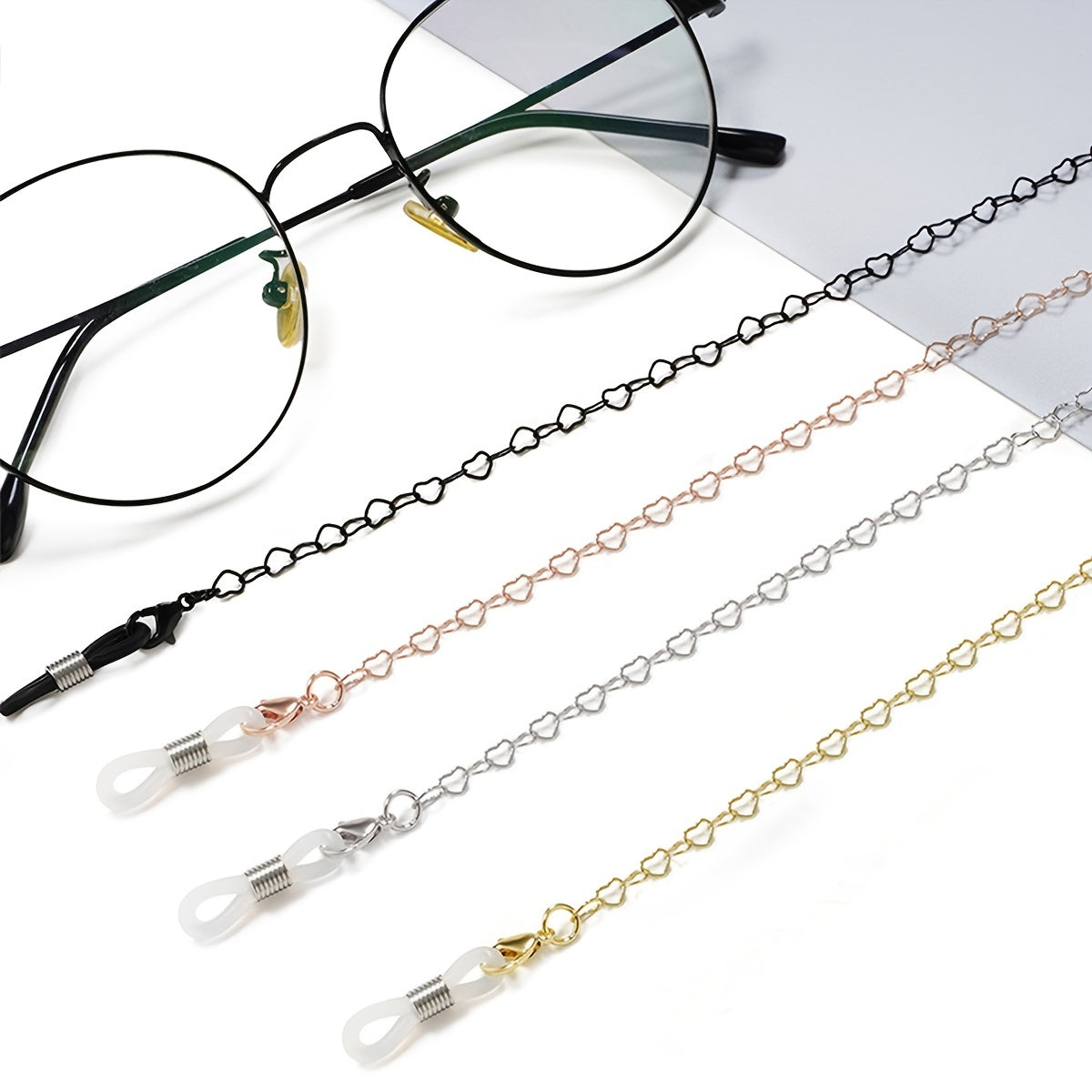 Heart Shaped Glasses Chain Sunglasses Necklace Chain For Women