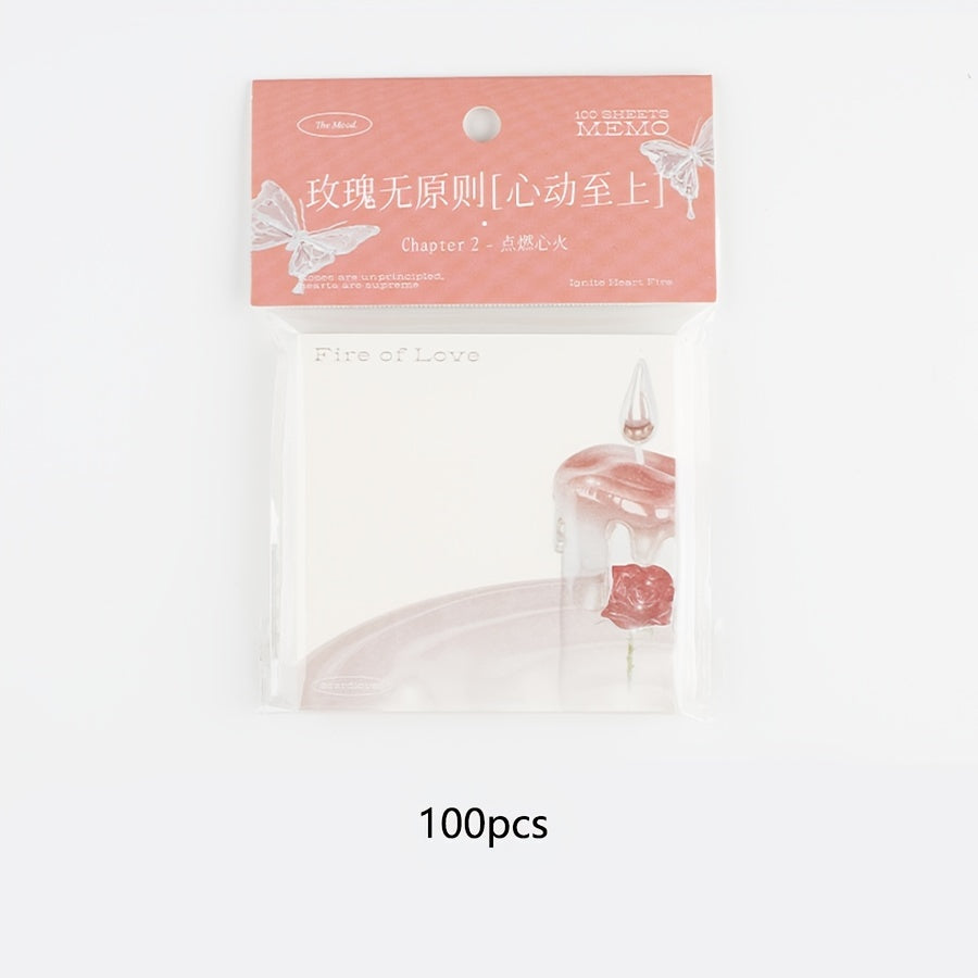 Romantic Sticky Notes - 100 Sheets