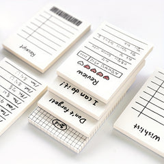 50 Sheets Learning Planner Tearable Memo Pad Mini Note Taking Memo Book