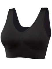 3 Pack Plus Size Sports Bras Set Women's Non Padded Yoga Bra Three Piece Set