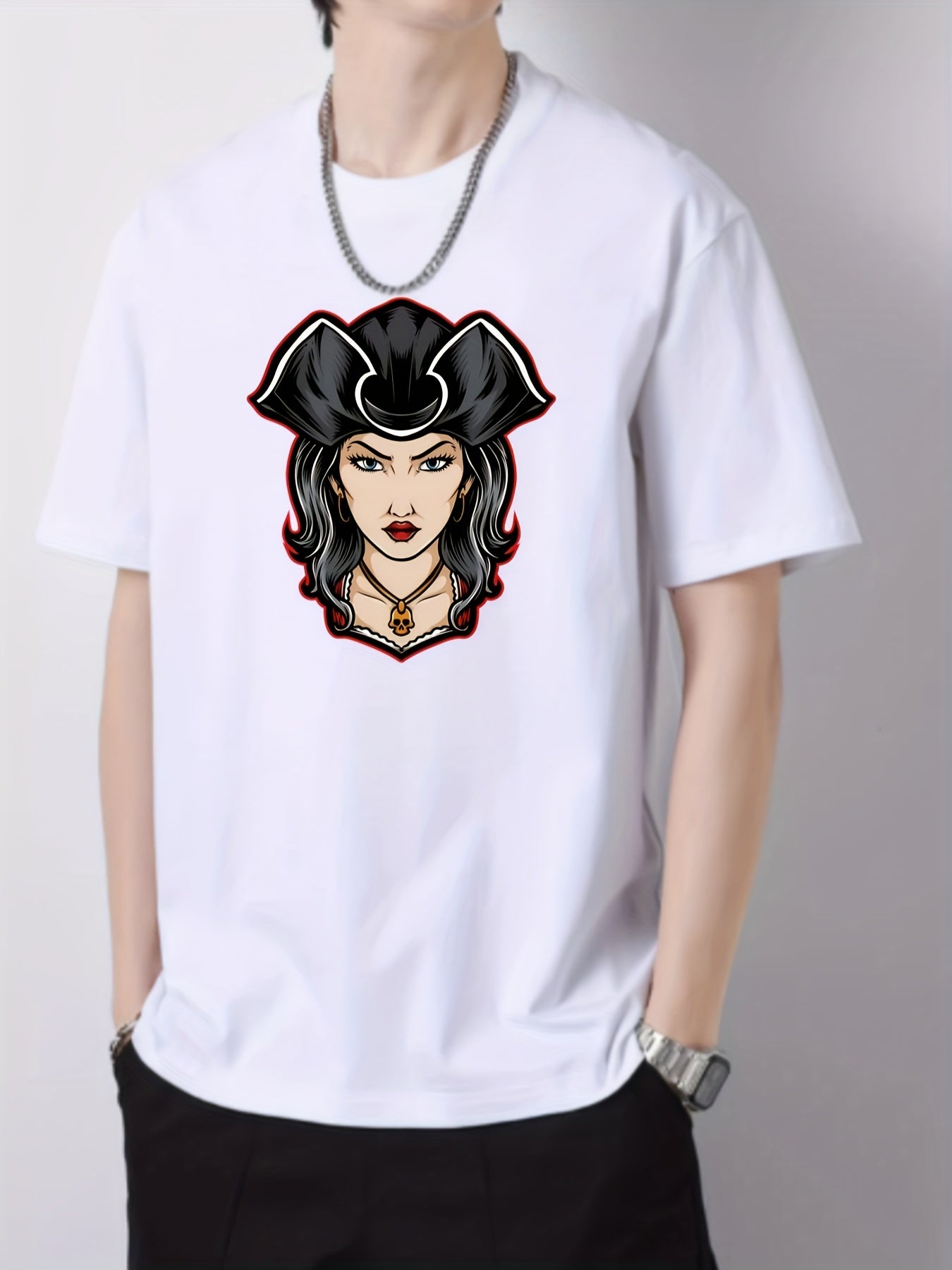 Graphic Cotton Crew Neck Active T shirt for Men