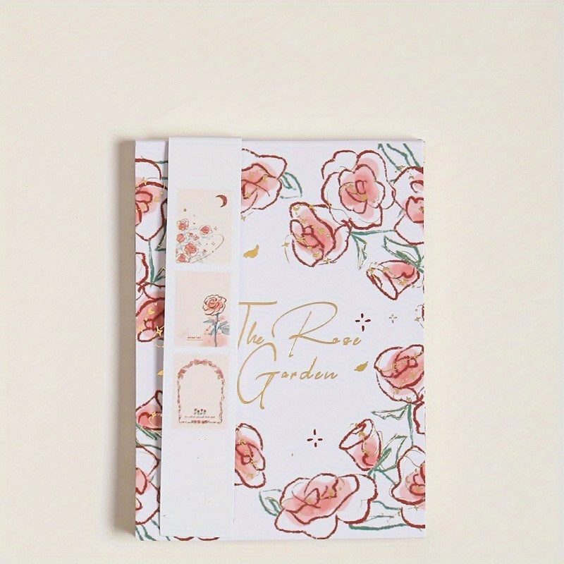 60 Sheets Rose Romantic Series Memo Pad - Student & Office Use
