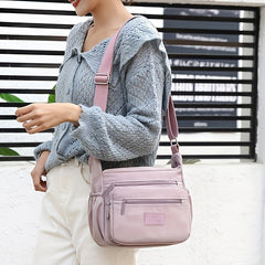 Casual Nylon Crossbody Bag Women's Pockets Purses Lightweight Daily Shoulder Bag