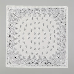 Paisley Print Bandana Silk Satin Square Scarf Neckerchief