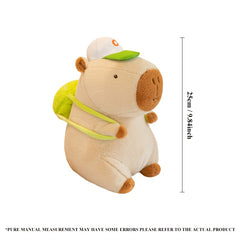 Llama Plush Doll Green Cap Scarf Soft Stuffed Animal Toy
