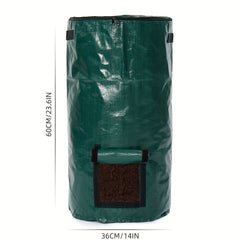 2 Packs 15 Gallons Compost Bag Kitchen Garden Waste Bin Potato Grow Bag