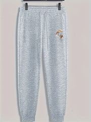 Mountain Print Men's Drawstring Sweatpants for Spring Autumn