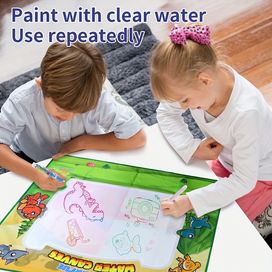 Reusable Magic Doodle Mat for Kids Washable Water Drawing Canvas Educational Toy