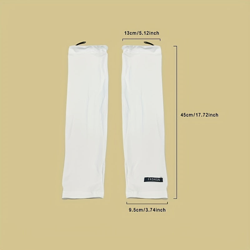 Adjustable Sunscreen Sleeve Cooling Long UV Protection Arm Guard Sleeve