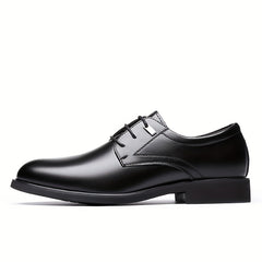 Men's Round Toe Lace Up Derby Shoes Non Slip Business Formal Shoes