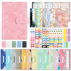 Budget Binder with Zipper Envelopes PU Leather Organizer