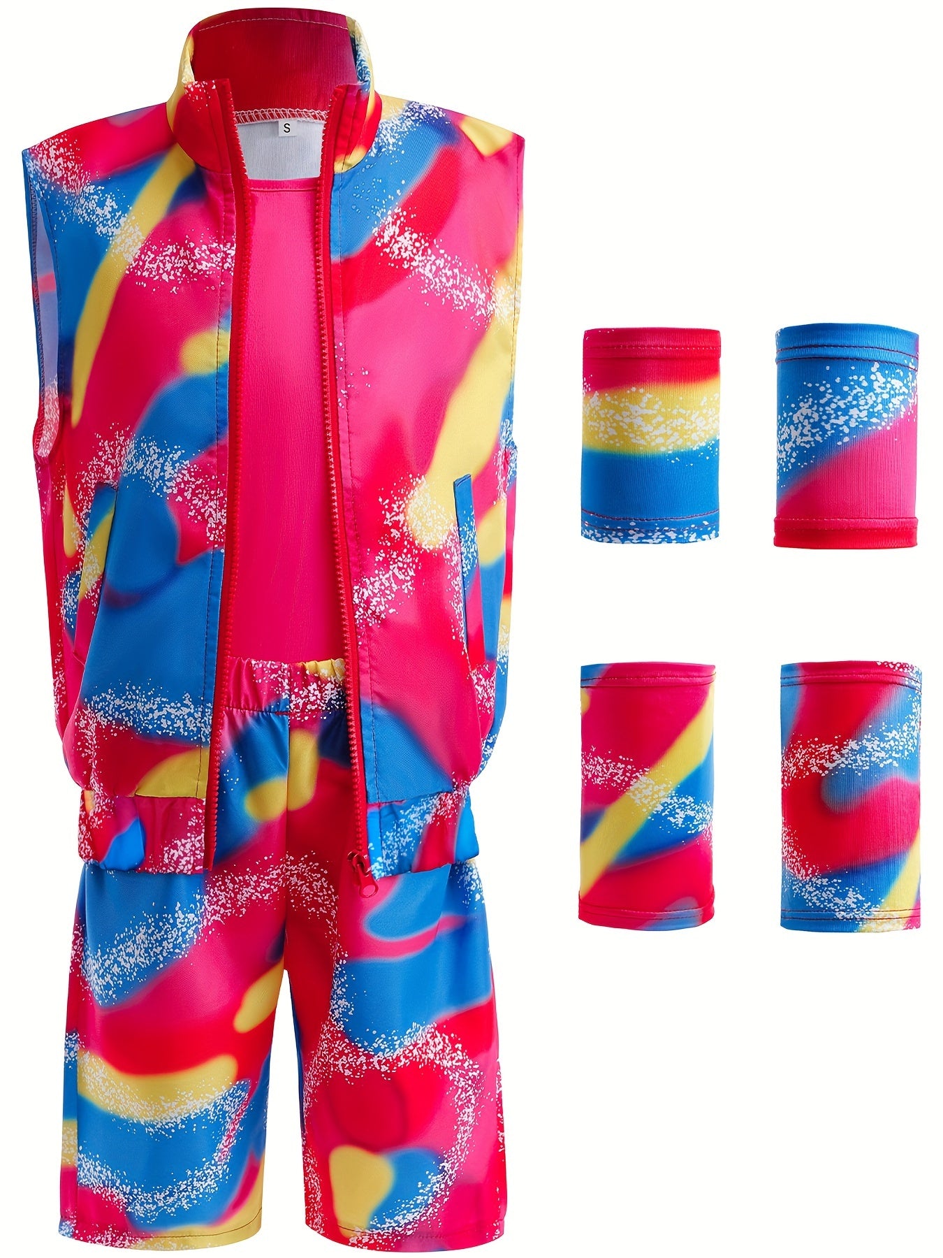 Men's Vintage Sportswear Bright Set for Party Costume