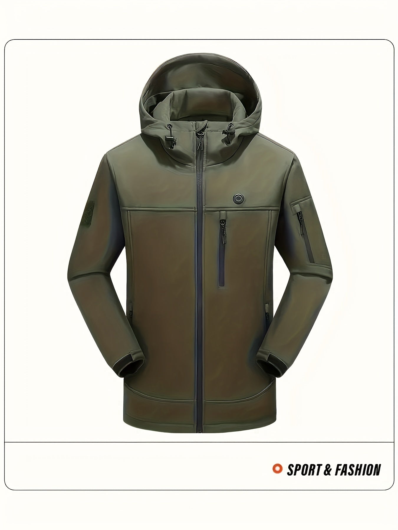 Men's Smart Heating Jacket Waterproof Windproof Coat