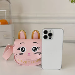 Girls Cat Shoulder Crossbody Bag Coin Purse Rabbit Ears Crossbody Bag