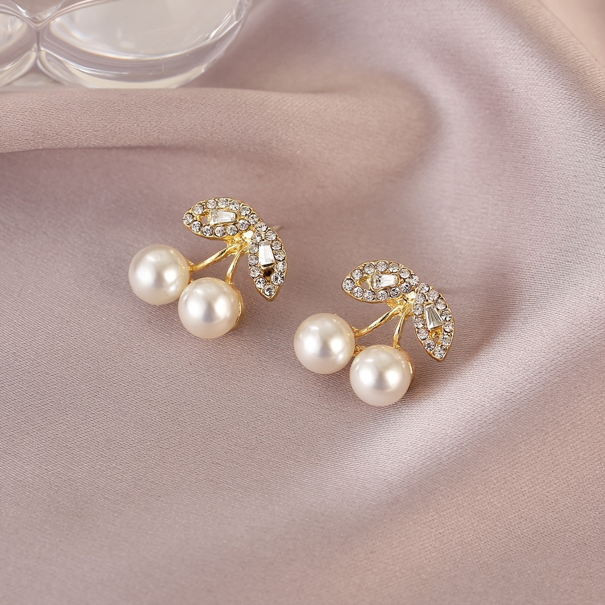 Cherry Earrings High end Light Stud Earrings