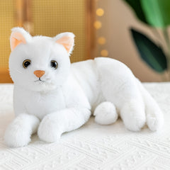 Realistic Soft Stuffed Cat Doll - Perfect Teen Gift - Grey Cat Stuffed Animal