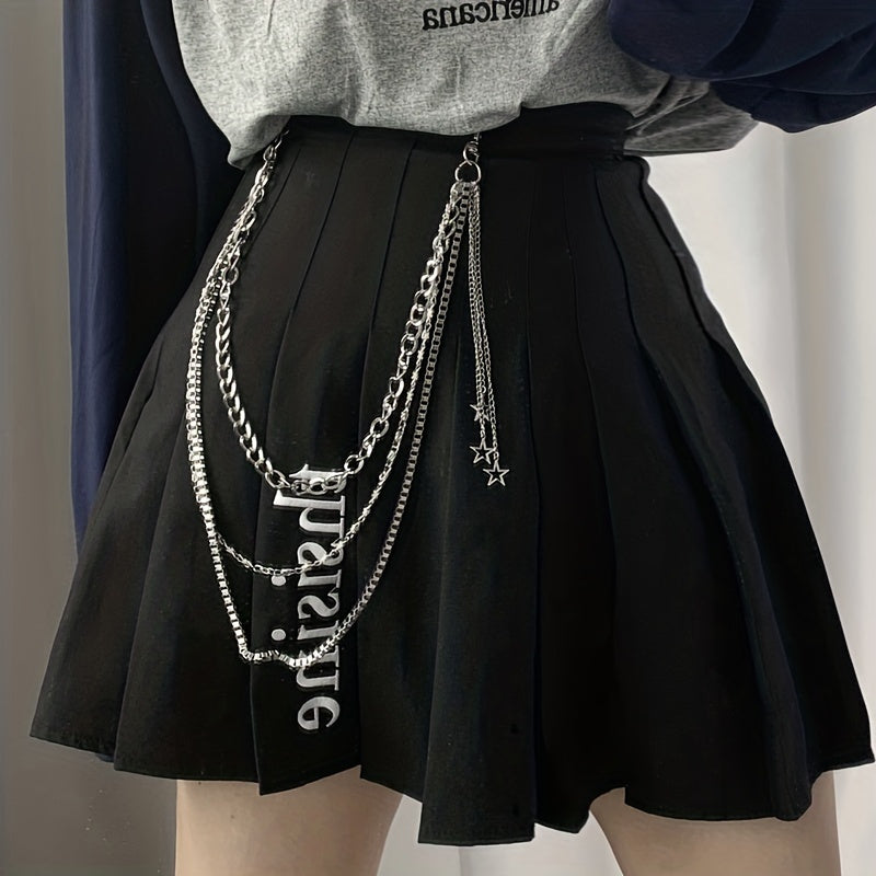 Star Pendant Chain For Pant Metal Trousers Jeans Key Chain
