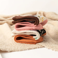 5 Pairs Cat Pattern Crew Socks Women's Stockings