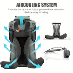 60L Waterproof Mountaineering Backpack with Upgraded Carrying System
